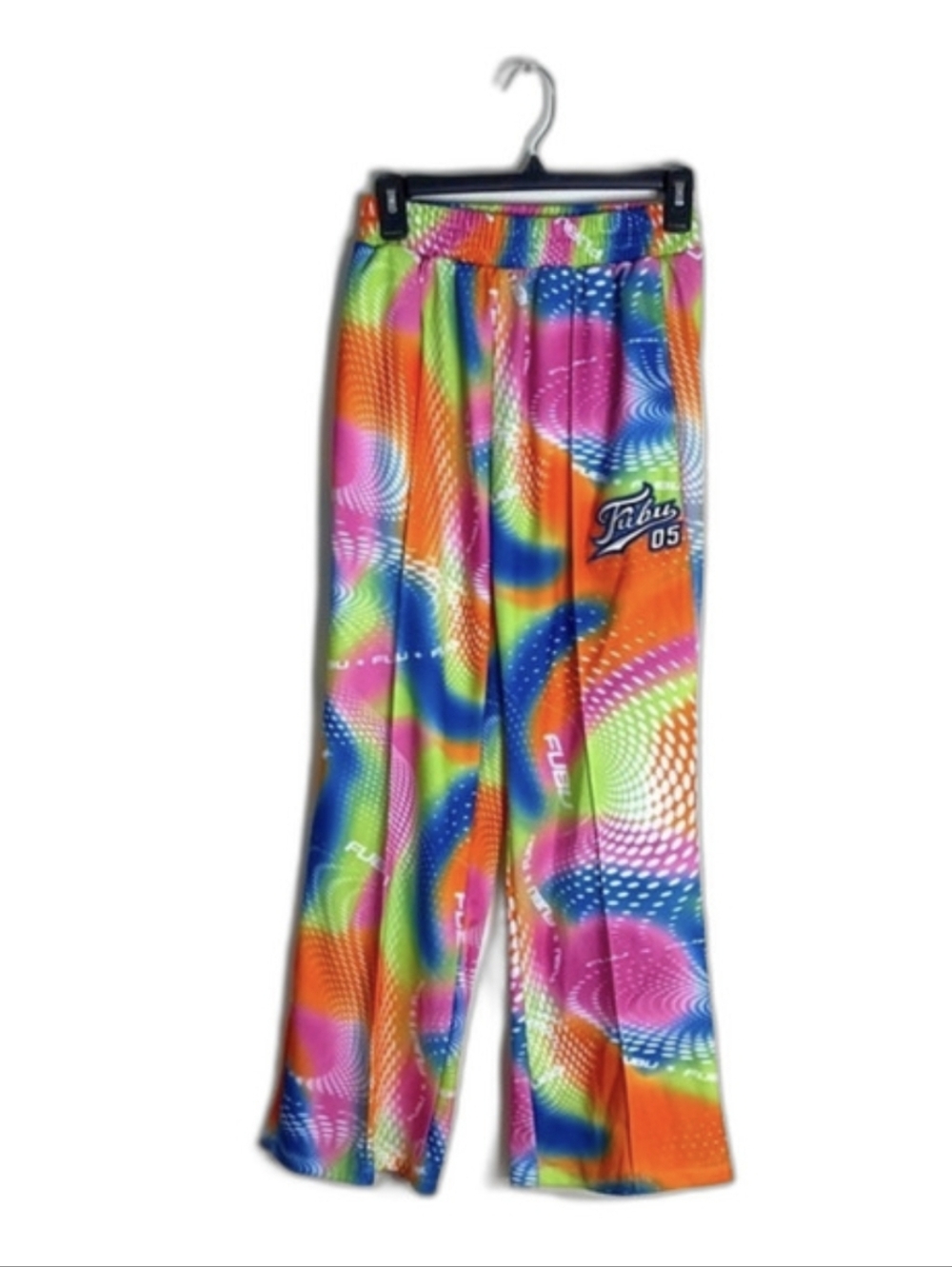 Fubu 05 X Forever21 Track Pants Y2k Pride Collection Tie-Dye Print M - Picture 4 of 4